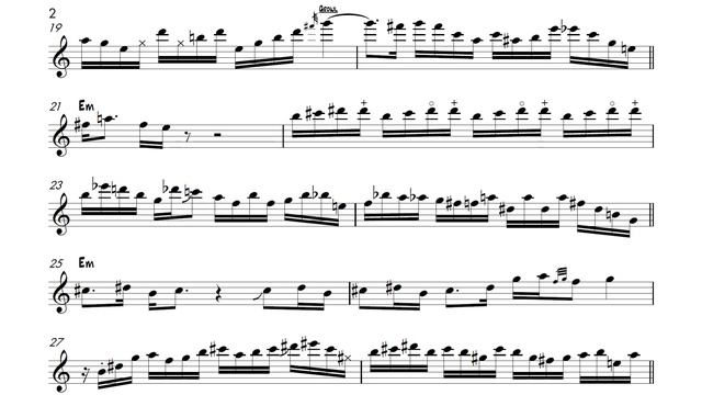 Ryan Devlin - "The Drag" (D Minor Funk Groove) Solo Transcription for Tenor Saxophone смотреть онлайн