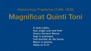 Hieronymus Praetorius - Magnificat Quinti Toni