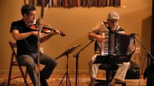 Sy Kushner (accordion) and Jeremy Brown (violin)