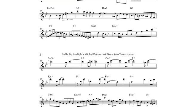 Michel Petrucciani - Stella By Starlight Piano Solo Transcription смотреть онлайн