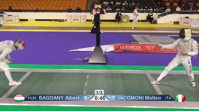 2022 940 T16 05 M F Individual Cadets NoviSad SRB ZCH GREEN IACOMONI ITA vs BAGDANY HUN смотреть онлайн