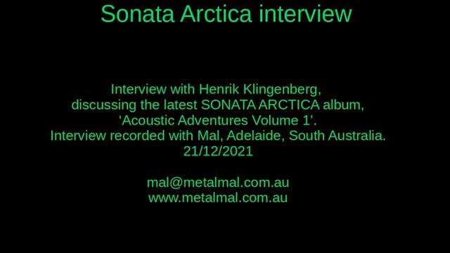 20211221 Sonata Arctica Interview смотреть онлайн