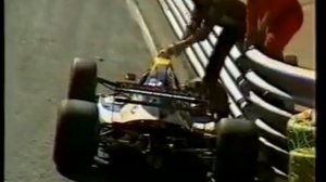 1989 - Birmingham Superprix - Emmanuele Naspetti accident