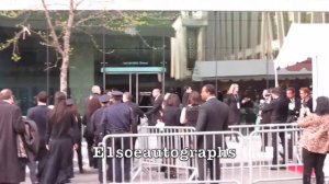 Robert Redford is surrounded with heavy security at his Award Event