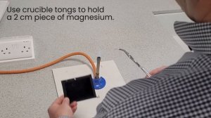 How to view burning Magnesium