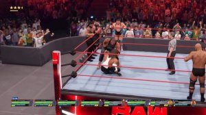 Roman, Kevin Owens, Otis and Braun vs Elias, Steve Austin, Diesel & Demon Finn Tag Team | WWE2k22