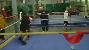 Mike Tyson 9 Year Old Girl Spars 11 Year Old Boy 1/3