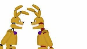 into the pit spring Bonnie vs normal into the pit spring Bonnie part 1