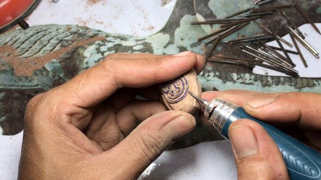 Wood carving-Woodworking Art- Woodturning. How to carving Khmer superstitions . смотреть онлайн