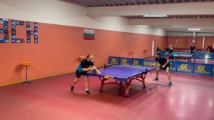 Table Tennis Friendly match | Plamen PAVLOV /blue/ vs. Yll DRAGIDELLA /black/