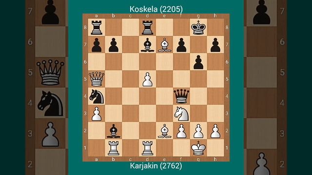 Sergey Karjakin (2762) vs Niina Koskela (2205) ! P. Keres Memorial open, Tallinn 1998 #chess смотреть онлайн