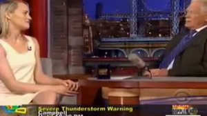 Taylor Schilling talks Fordham on the Late Show with David Letterman