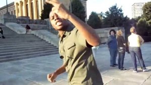 Jamal climbing Rocky Steps.MP4