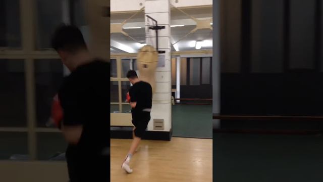 John Robertson boxing bag work