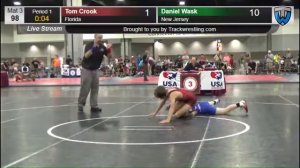 1452 Schoolboy 98 Tom Crook Florida vs Daniel Wask New Jersey 8572587104