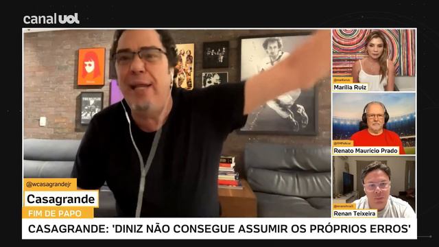 CASAGRANDE: 'DINIZ NÃO CONSEGUE ASSUMIR OS ERROS QUE ELE COMETE' смотреть онлайн