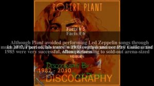 Robert Plant discography Top # 10 Facts