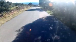 Descent by mountain bike through suburban road- Merlo San Luis Argentina-Mirador del sol