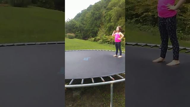 Jordyn Lester and Ian Morgan give trampoline tips.. Games and exercise смотреть онлайн