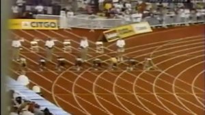 Merlene  Ottey  loses  100m  to  Marion  Jones ( 1998 Goodwill Games New York )