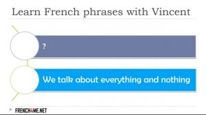 French Video Exercises  I  30 000+Phrases in French and English  I  Part 266