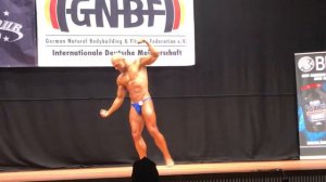 Patrick Haber Posing bei der int. Deutschen Meisterschaft GNBF 2022