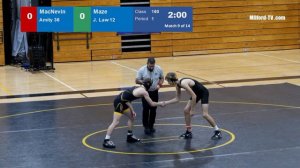 American Folk Ways High School Wrestling: Jonathan  Law v Amity Regional School  01-11-2023