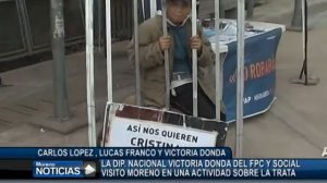 La diputada nacional Victoria Donda visitó Moreno y participó en una actividad contra la trata 2