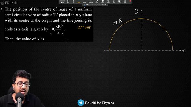 JEE Main 2021 JULY Solution | Center of Mass | Collision | IIT JEE Physics | Mohit Goenka (IIT KGP)