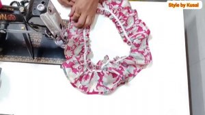 Very Easy Baby Frock Cutting and stitching with Elastic Yoke | Baby Frock