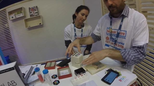 Alessandro Candiani, CEO & Co-founder of startup"DNAPhone" on Seeds&Chips 2016 in Milan