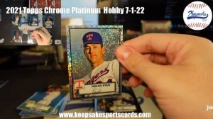 2021 Topps Chrome Platinum  Hobby 7-1-22