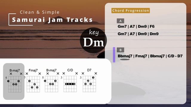 Neosoul R&B Groove Guitar Backing Track in Dm