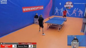 Нестеренко Иван 0-3 Новиков Юрий Турнир Восток 4 WIN CUP 19.12.20 Прямая трансляция Зал 1