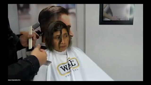 Seminario con Randall Brenes corte de cabello de mujer con clipper - con modelo