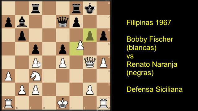 Bobby Fischer, talento extremo; arrollo a Renato Naranja en Filipinas 1967. Bella partida. смотреть онлайн