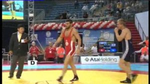 74kg - Davit Khutsishvili (GEO) vs Murad Gaidarov (BLR) 2011 world championship.wmv