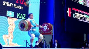 Rustem Sybay (94) - 212kg Clean and Jerk @ 2015 President's Cup