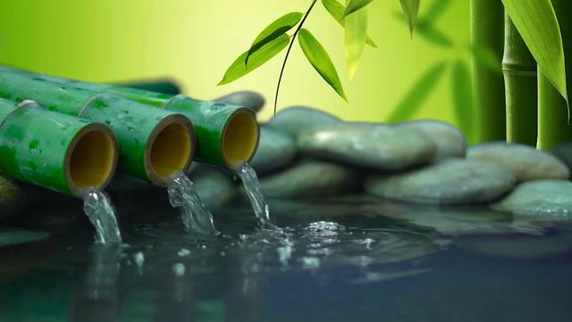 Música de piano relajante - Música Relajante y Sonidos de Agua de Bambú Para Dormir