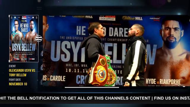 Oslander Usyk vs Tony Bellew  Final presser Face 2 Face