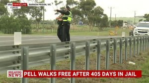 FIRST SIGHT OF PELL: Watch the moment George Pell is released from prison