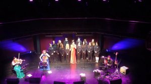 Laura Wright and Churchill Community College students at The Sage, Gateshead March 2015