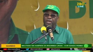 LIVE  : DK.SHEIN AKIMNADI DK. MWINYI  PAMOJA NA  KUNADI ILANI YA CCM -  GANDO  PEMBA