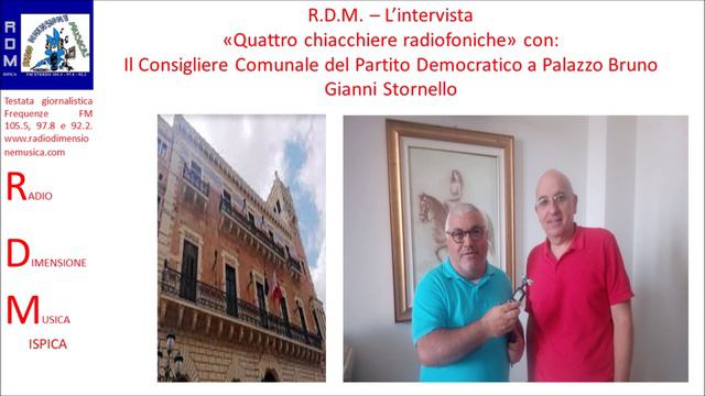 R.D.M. - QUATTRO CHIACCHIERE RADIOFONICHE CON IL CONSIGLIERE COMUNALE GIANNI STORNELLO смотреть онлайн