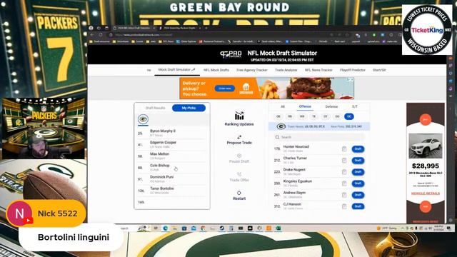 Green Bay Packers 7 Round Mock Draft