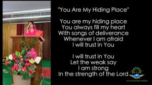 You are my hiding place | English christian song | Divya David