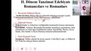 10. SINIF TÜRK DİLİ VE EDEBİYATI (ROMAN)