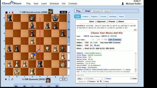 Quesada wins a wild game over Solodovnichenko! смотреть онлайн