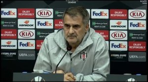 Beşiktaş Teknik Direktörü Şenol Güneş ve Mustafa Pektemek basın toplantısında konuşuyor