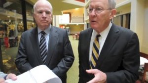 Senator Lamar Alexander and Senator John McCain, on the defense budget